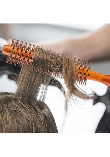 Suntek Curling Roller Saç Fırçası Ön Perçem Kaldırma Yuvarlak Saç Şekillendirme Fırçası