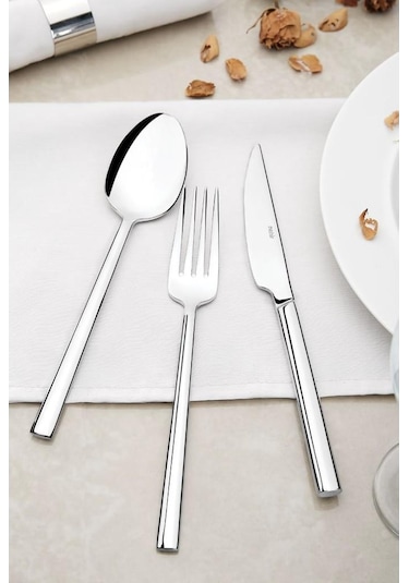 Nehir Dalyan Sade 89 Parça Kutulu Çatal Kaşık Takımı