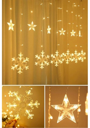 Led Işık - Kar Tanesi Renkli