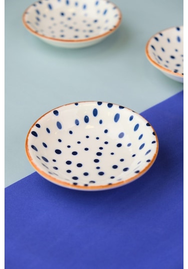 Tabak Evi Porselen Spotty Mini Kase Seti 9x2,50cm 4 Parça Çok Renkli