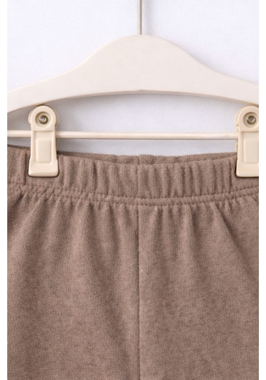 For My Baby Basic Bebek Şortlu Takım Kahverengi1