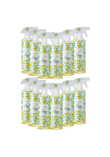 Green Lora 80 Derece Aleo vera ve Gliserinli Limon Kolonyası 16 Oz 473 ML x 12