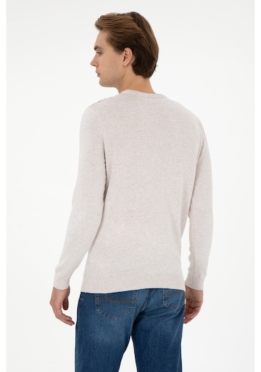 U.s. Polo Assn. Erkek Taş Melanj Kazak /triko 50293089-vr225 Taş Melanj