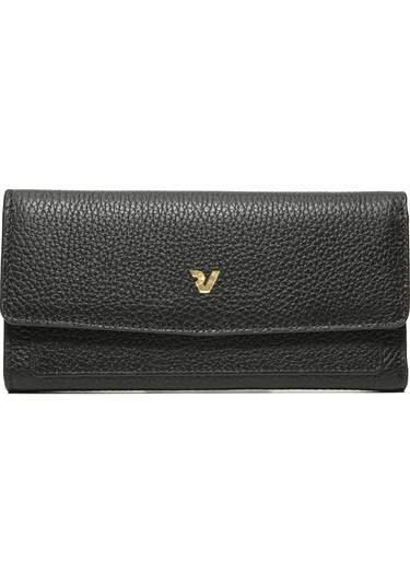 Black Cüzdan & Kartlık Kadın Diğer 2801 Roncato Flother Skın Wallet Siyah
