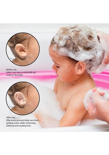 Maoyaya 60 Adet Su Geçirmez Bebek Kulak Yama, Bebek Duş-yüzme Uygun