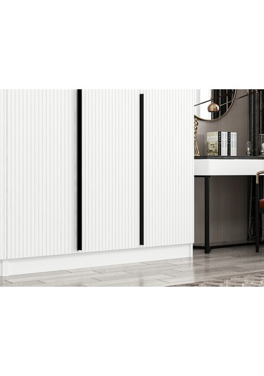 Kale Plus 5 Mebran Kapaklı 2ç Dolap Beyaz Mebran 210cm Beyaz
