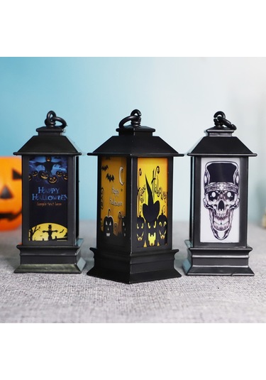 Fener Simülasyon Işıkları, Cadılar Bayramı İçin Korkutucu Parti Süslemeleri, Metal Askı Halkalı Balkabağı Desenli Rüzgar Çanları, Kaliteli Malzeme 2 Adet Çok Renkli