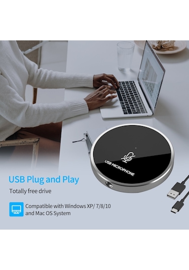 Skycıty Video Konferansı İçin Hepsini Kapayan Mikrofon, Hemen Kullanılabilir