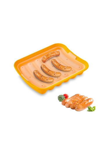 Yaleker Silikon Sosis Kalıbı - Fırın Ve Mikrodalga İçin Yapışmaz, Çocuklar İçin Sağlıklı Sosis Yapma Aparatı Diğer