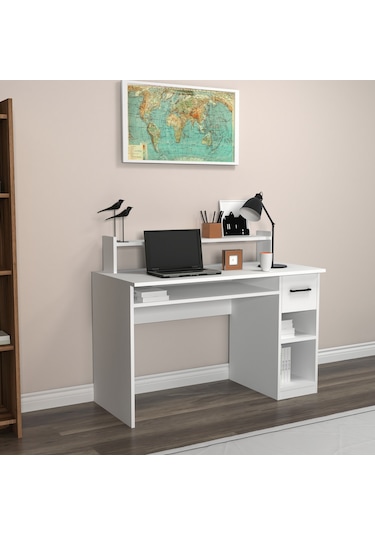 Arnetti Eslem Çalışma Bilgisayar Masası Beyaz