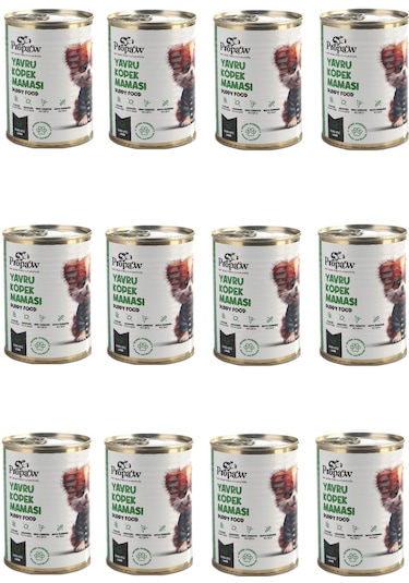 Propaw Kuzu Parça Etli Jöleli Premium Tahılsız Yavru Köpek Maması 12 x 415 G