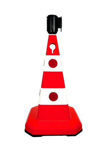 10 Adet Ultra Kedi Gözlü Trafik Konisi Ağırlıklı 60Cm Trafik Duba