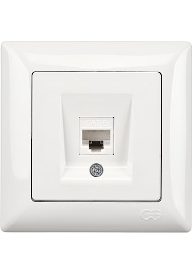 Günsan Visage Beyaz Tekli Data Prizi (RJ45 Cat6)