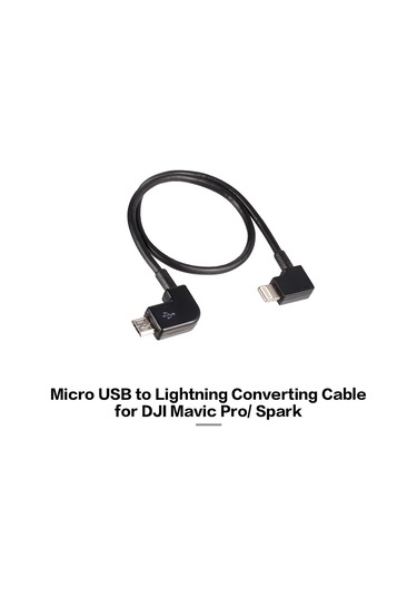 Geekyou Djı Mavic Pro Ve Spark İçin Micro Usb'den Lightning'e Dönüştürücü Kablosu - Yüksek Kaliteli, Esnek Ve Dayanıklı 27cm Uzunluk