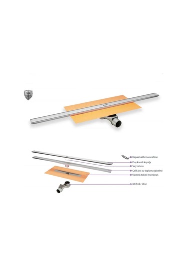 Hüppe Virtuoso Duş Kanalı 60 Cm Mat 48 Lt Yandan 47h0032000000006