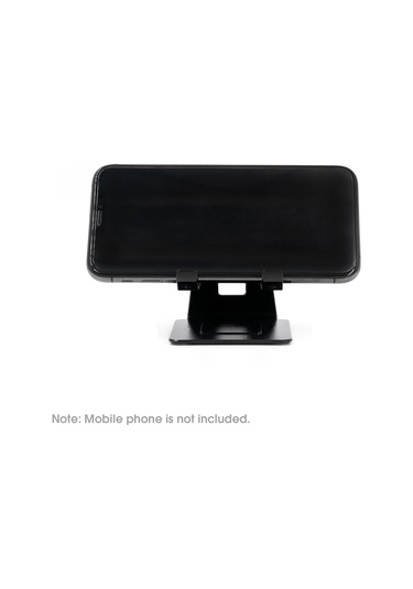 Kosona Masaüstü Aluminyum Telefon Tablet Tutucu, Tüm Telefonları Desteği, Kaymazlı Tasarım, Siyah Renk