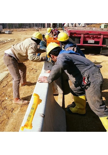 Ximistore9 4 Parçalı Plastik Terazi Seti - İnşaat, Duvar Örme, Hizalama İçin Pratik Asılı Seviye Aleti Sarı