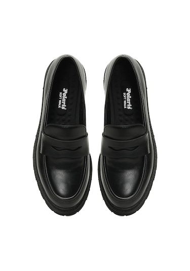 Polaris 324500c.z 5pr Siyah Kadın Oxford Ayakkabı 000000000102035904 Siyah