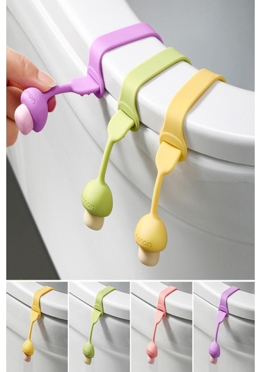 Mantar Tasarımlı Klozet Kaldırma Aparatı Klozet Kapağı Tutucu Hijyenik Tutamaç 1 Adet