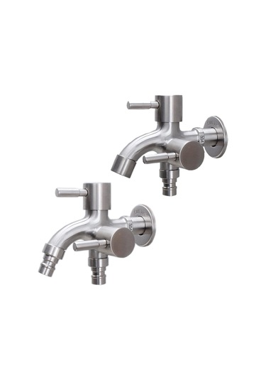 Çift Musluk Duvar Montaj Çamaşır Makinesi Paspas Musluğu Çok Fonksiyonlu Açık Balkon Banyo Mutfak Su Çamaşır Yıkama Bibcock Su Musluk 01 Çok Renkli