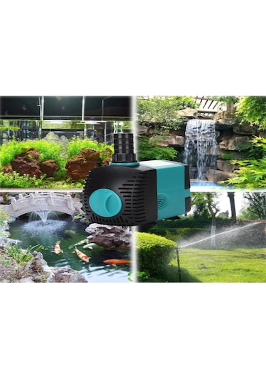 Hombey Akvaryum Su Döngü Pompa - Derin Su Sualti Pompası Balık Tankı Havuz Çekirdekli Fonksiyonlu Avrupa Standartı Mavi Plastik