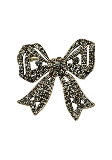 Kurdela Swarovski Taşlı Elmas Montür Yaka İğnesi Broş 03I