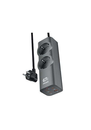 Fc54 6in1 Gan Masaüstü Priz Şarj Cihazı 1 X Usb-a 3 X Usb-c 2 X 220v 1.5m