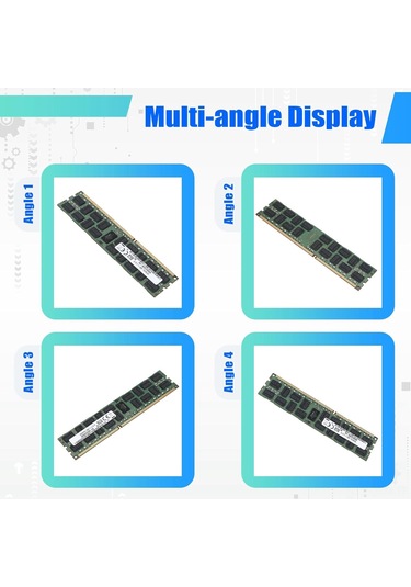 Qingmipy Sunucu Belleği Ddr3 16gb 1600mhz Recc 240pin 2rx4 1.35v Reg Ecc - X79 X58 Anakartları İçin Uygun