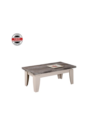 Lusso Orta Sehpa Bej / Dikdörtgen Orta Sehpa