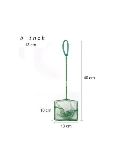 Akvaryum Balık Yakalama Kepçesi 5 İnç 13 Cm Çok Renkli