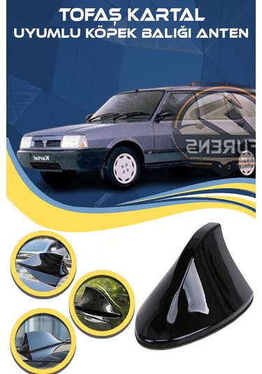 Tofaş Kartal Uyumlu Oto Balık Sırtı Anten Elektrikli Köpekbalığı Balina Tavan Anten