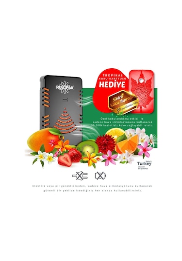 Rulopak Hediyeli Kapı Arkası Koku Aparatı Siyah