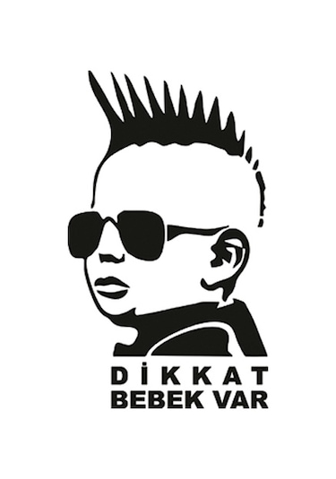 Dikkat Bebek Var Yazısı Araba Sticker