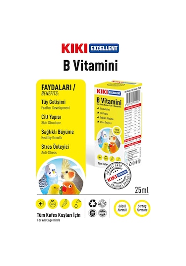 Kiki Excellent Kuş B Vitamini 25 ML