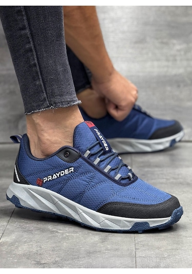 Erkek Su Geçirmez Termo Taban Spor Ayakkabı-lacivert-435 Lacivert