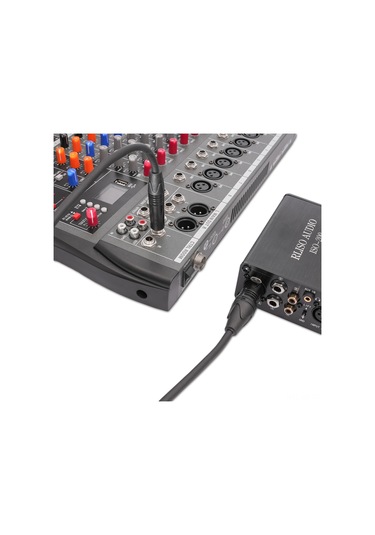 Wezone Zink Alaşımlı Kabuklu 6.35mm Trs-xlr Erkek Mikrofon Ses Kablosu, Altın Kaplama, Bakır Tel, 1.8m, Hızlı Bağlan Tc203km