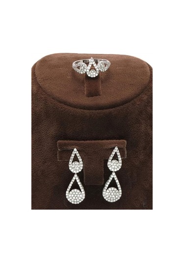 Vog Damla 925 Ayar Gümüş Su Yolu Set - Düğün - Nişan - Söz - Sevgiliye - Eşe Takım