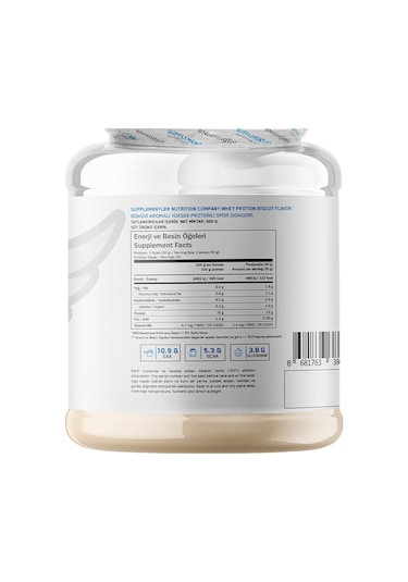 Supplementler Whey Protein 500 Gr Bisküvi
