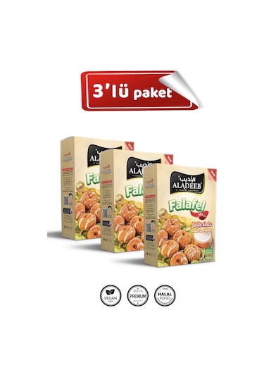 Falafel Harcı 3 Lü Set 400 G X 3 Adet 1,2 Kg