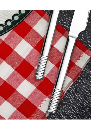 Cooker 2'lı Heybeli Paslanmaz Çelik Yemek Bıçağı Ckr2169 Çelik