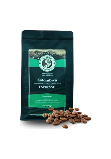 Kolombiya Çekirdek Kahve %100 Arabica, Espresso İçin Özel Kavrulmuş 250g Çekirdek Kahve
