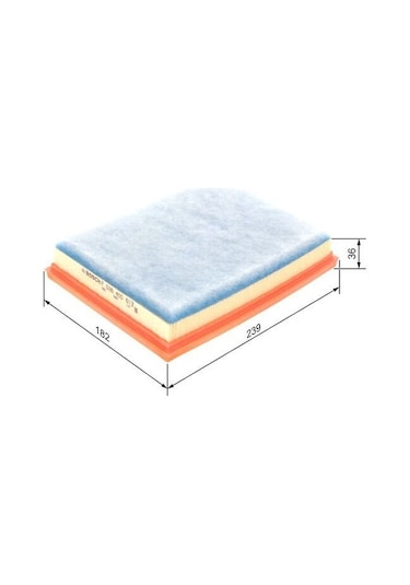 Toyota Uyumlu Proace City 1.5d 2019-2024 Bosch Hava Filtresi S0613