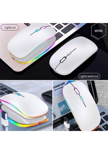Kablosuz Bluetooth Fare Kablosuz Fare Şarj Edilebilir Ergonomik Fare