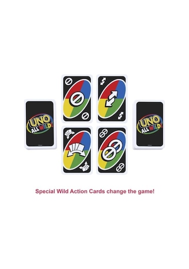 Mattel Uno All Wıld Lisanslı Uno Oyunu