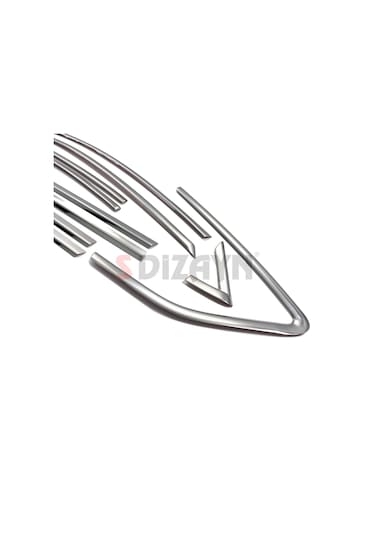 S-Dizayn  Citroen C5 Krom Cam Çerçeve Seti 12 Prç 2008 Üzeri Bütün-Formlu
