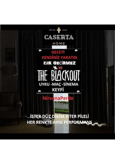 Brillant Blackout %100 Karartma Güneşlik Ve Fon Perde 32 Renk