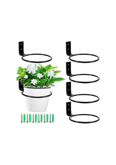 A1-vazo Tutucu Pot Tutucu Ekici Metal Duvar Asma Halkası Pratik Iyi Yükleme Saksı Tutucu Halka Duvara Monte Kolay Kurulum