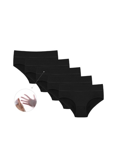 5'li Kadın Külot 9571s Siyah