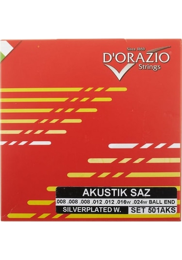 D'orazio İtalyan Pyramid 0.20 No Uzun Sap Saz Teli-Mızrap