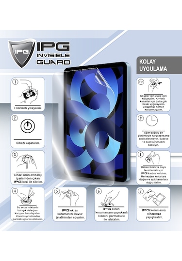 IPG Xiaomi Uyumlu Pad 5 (11 inches) Görünmez Tam Kaplama